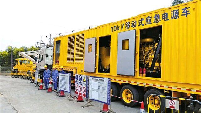 今天300kw發電機出租，為豐臺小區電力改造供電